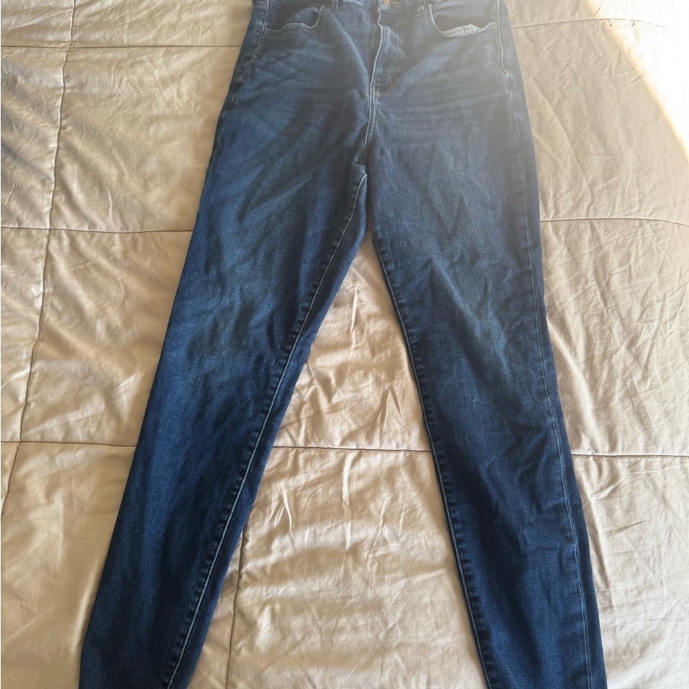 American Eagle Outfitters Dark Blue Skinny Jeans - Picture 4 of 5